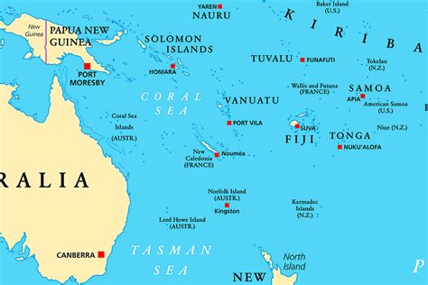 republic of map vanuatu.